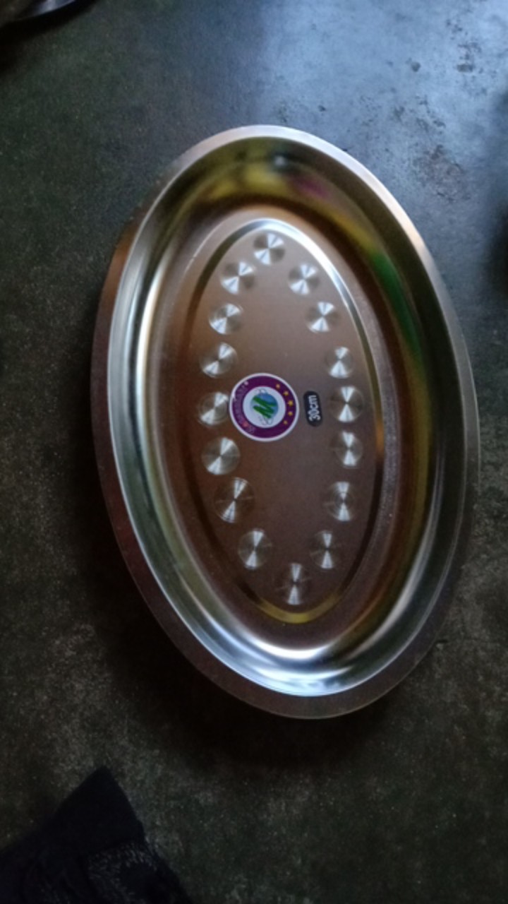 Nampan Oval / Baki Oval Stainless Steel 30 Cm
