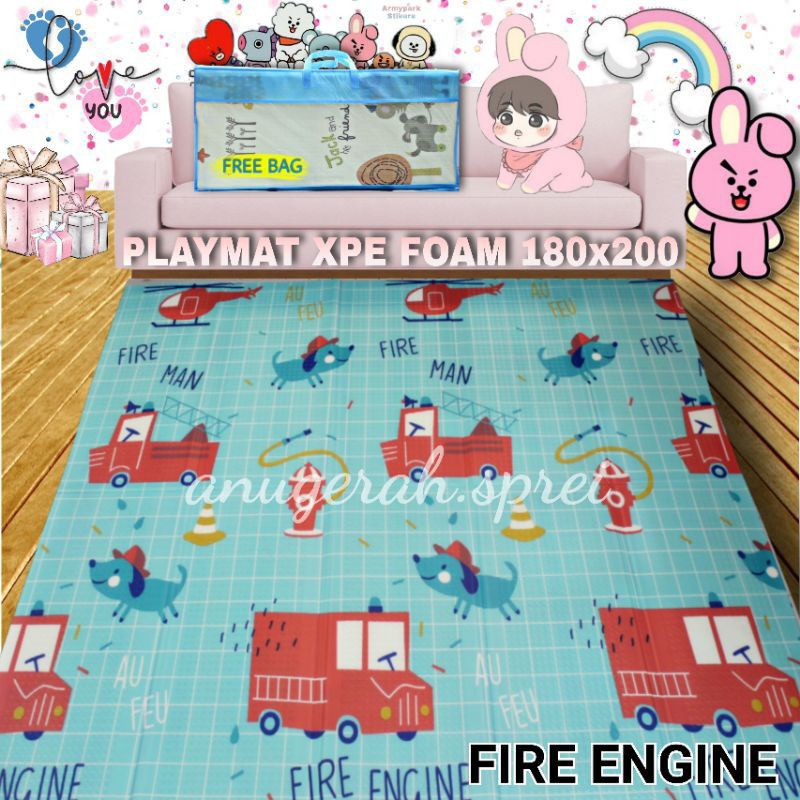 PLAYMAT BAYI FOAM MERK YAKIMURA PREMIUM FREE TAS