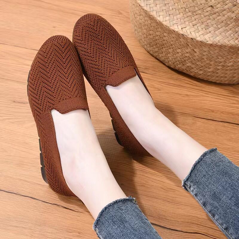 Permata  Sepatu Flat Shoes Wanita Import A10 Premium Quality  Fliknit Shoes