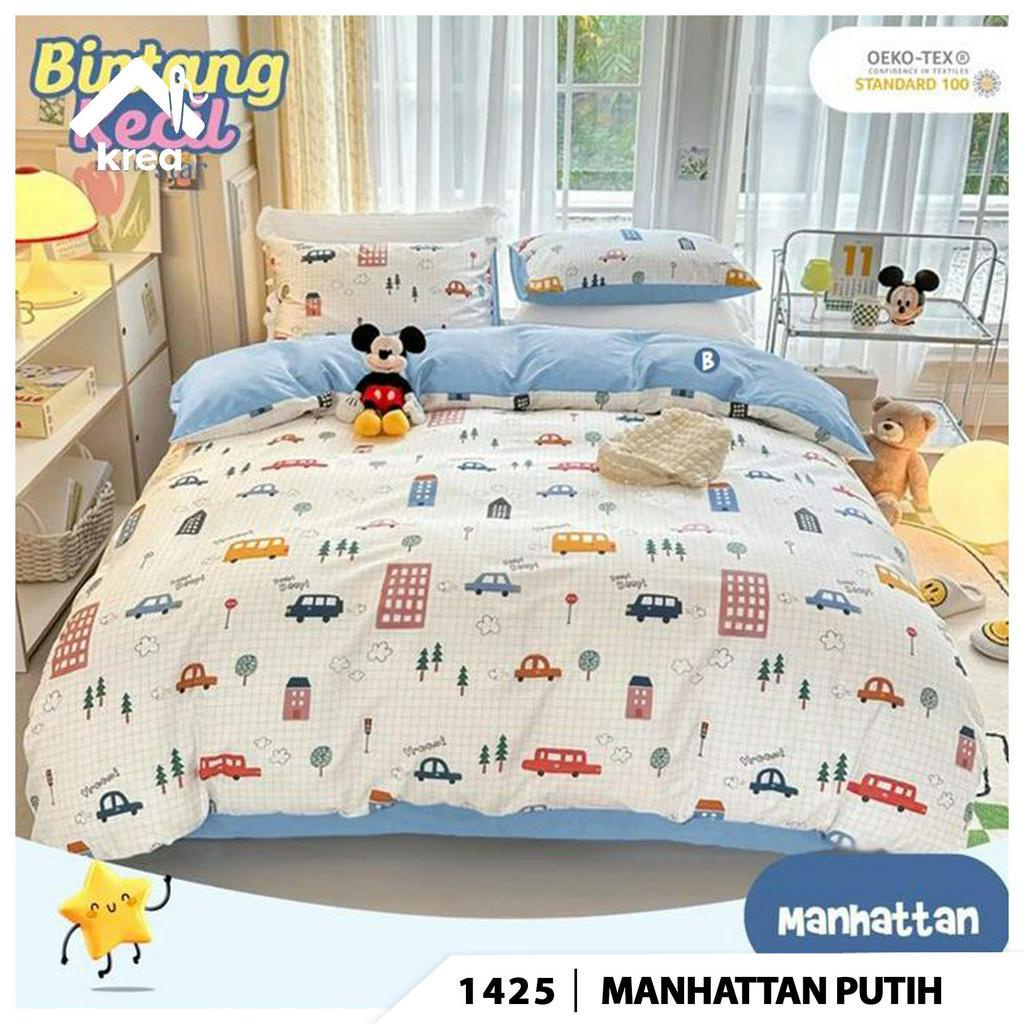 SET SPREI AESTHETIC BAHAN KATUN CVC ANTI GESER SARBAN + SARGUL MOTIF 3