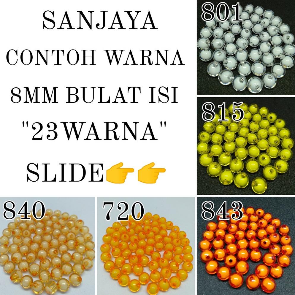 Mote Isi / Manik Akrilik Isi / Manik Bulat / Manik Isi Bulat / Mote Ac Isi Bulat 8Mm