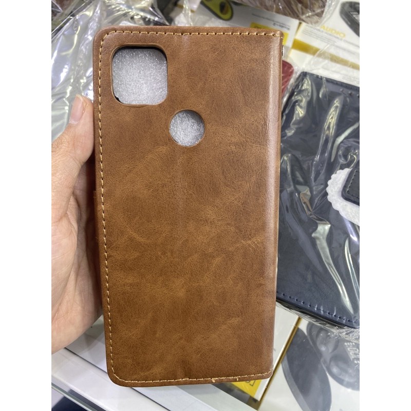 Redmi 9C Leather Case Dompet Flip cover