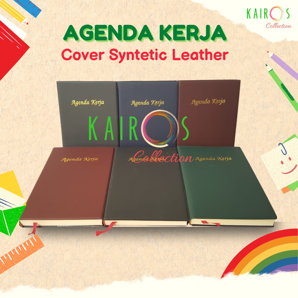 Agenda Kerja 2021 Aneka Warna Cover Syntetic Leather