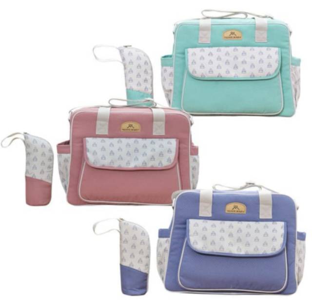 Tas bayi besar mom baby mildy series tempat warmer botol susu bayi unisex bahan tebal