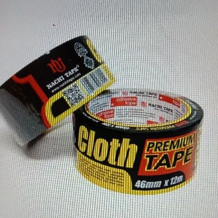 

lakban kain hitam jilid NACHI 46mm besar 2" inch cloth premium tape