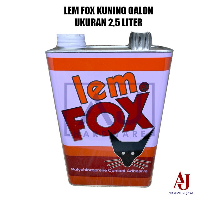 Jual Lem Fox Kuning 25 Kg Galon Lem Kayu Serbaguna Lem Vinyl Shopee Indonesia 1748