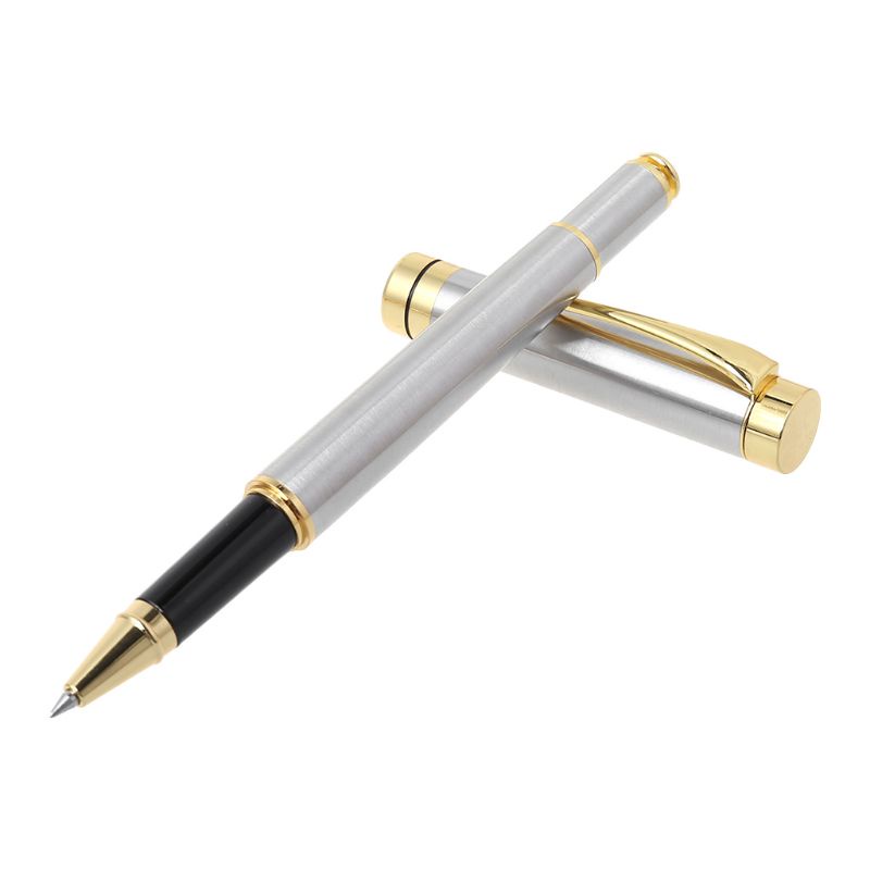 Mary Luxury Metal Ballpoint Pen Signature Black Ink Gel Pulpen Alat Tulis Kantor Suppli