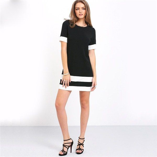 MONOCHROME SLIME DRESS - DRESS COTTON WANITA - DRESS SEXY - DRESS MINI SEXY