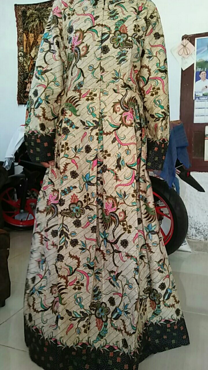 Gamis Batik Modern S M L Xl Xxl 3xl 4xl 5xl 6xl 7xl