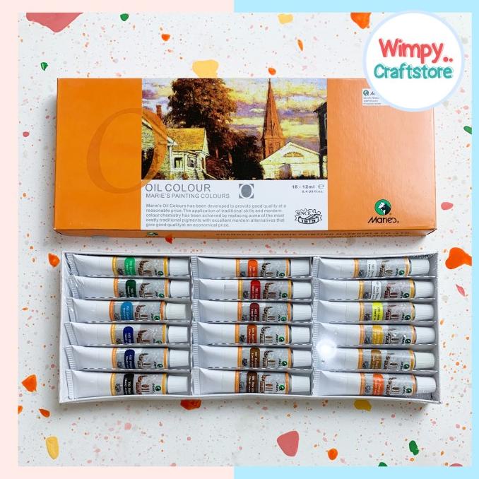 

Oil Color Maries Cat Minyak set 18 warna x12ml CAT-14 wimp11 Diminati Banget