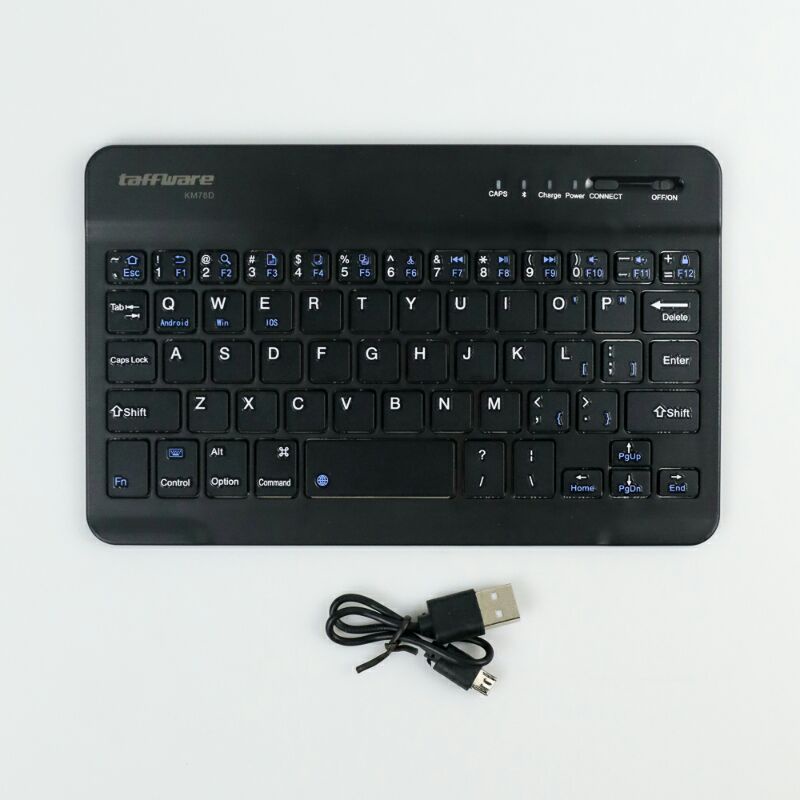 TaffWare Bluetooth Keyboard Rechargeable Km78d