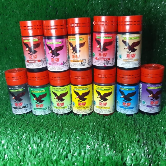 

Pewarna Makanan Rajawali R&W / Pewarna Cair (12.5ml)
