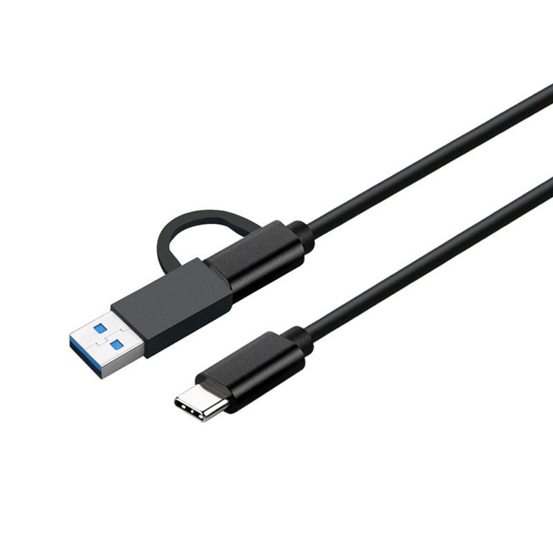 Zzz 2 in 1 Kabel Data / Charger USB 3.0 Tipe C Ke Tipe-C 10Gbps Panjang 30cm