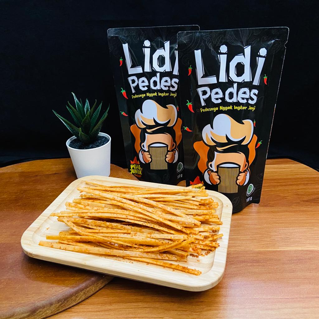 

Makanan Ringan / Snack / Cemilan / Lidi lidian / Mie lidi / LIDIPEDES - Junior 100 gr