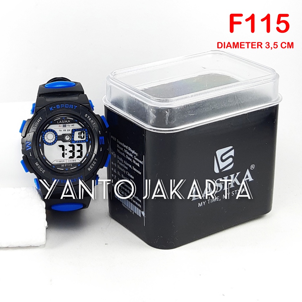 LASIKA JAM TANGAN ANAK LAKI LAKI DIGITAL ANTI AIR FREE BOX