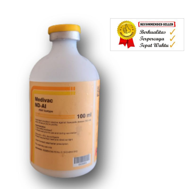 VAKSIN ND AI H5N1 100 ML VAKSIN SUNTIK VAKSIN FLU BURUNG DAN VAKSIN TETELO