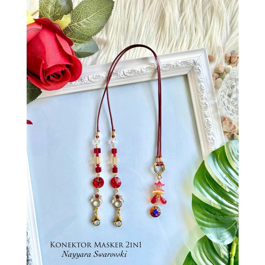 Kalung Konektor Masker Swarovski Austria