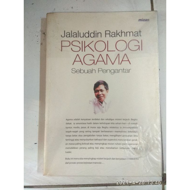 PSIKOLOGI AGAMA. SEBUAH PENGANTAR. JALALUDDIN RAKHMAT