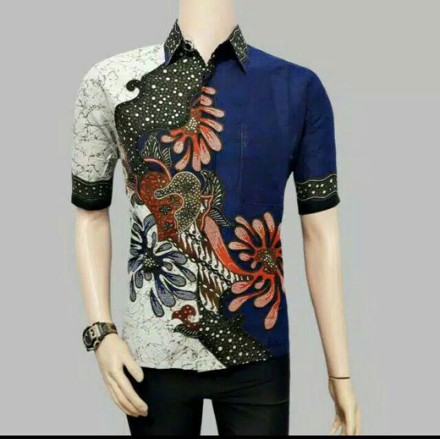 New Arrival Distro Batik Pria Bordir Sogan Hrb026 Batikaf Notoarto Batik Ipnu-ippnu Hem Pria  Dengan