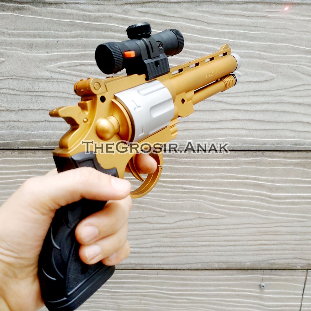 Azzuri PO2265G FOTO ASLI Mainan Pistol Koboy Sudah SNI