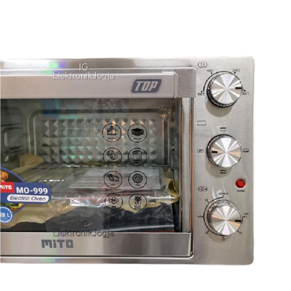 HOT ITEM - Mito MO-999 Oven Mito Listrik Mito Mo 999 TOP kapasitas 28L Low watt GARANSI RESMI MITO