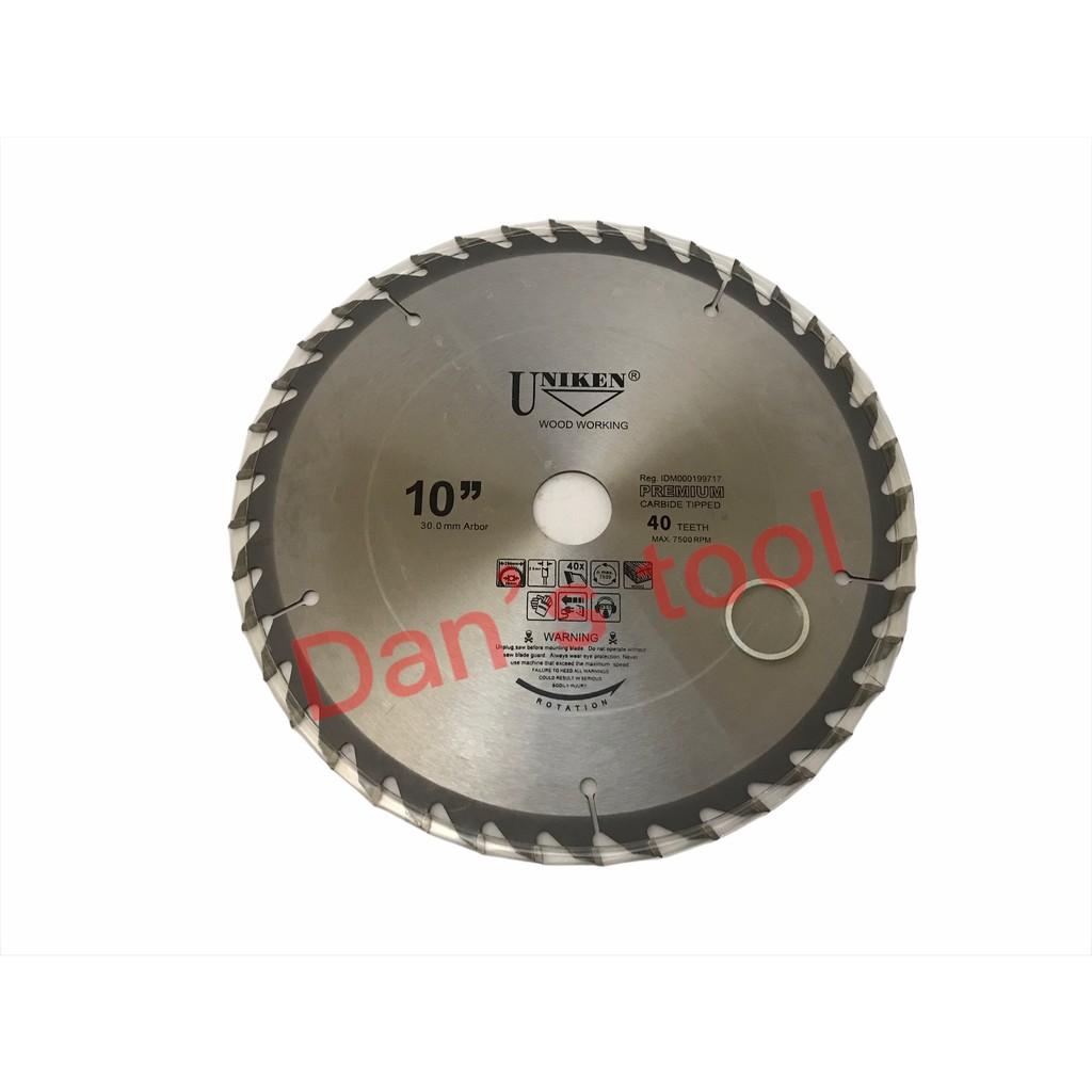 Mata Circular Wood 10 inch x 40 T / Circular Saw Blade / Potong Kayu