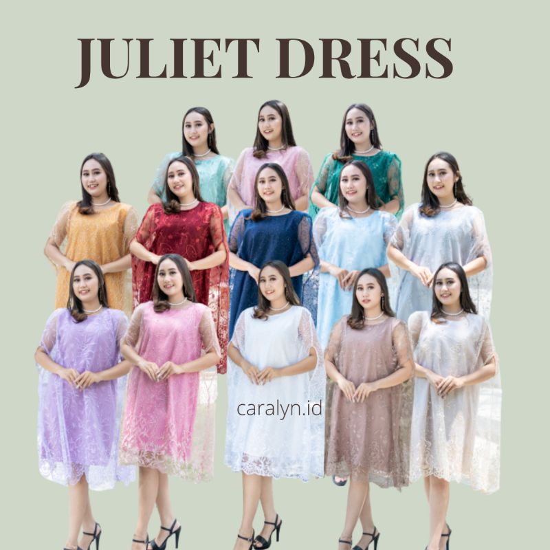 DRESS BRUKAT KOREA DRESS KONDANGAN DRESS WANITA JULIET ALLSIZE