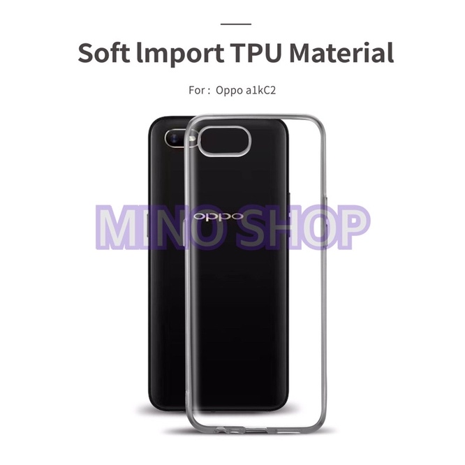 SOFTCASE TRANSPARAN OPPO A1K - REALME C2 PREMIUM CLEAR SOFT CASE