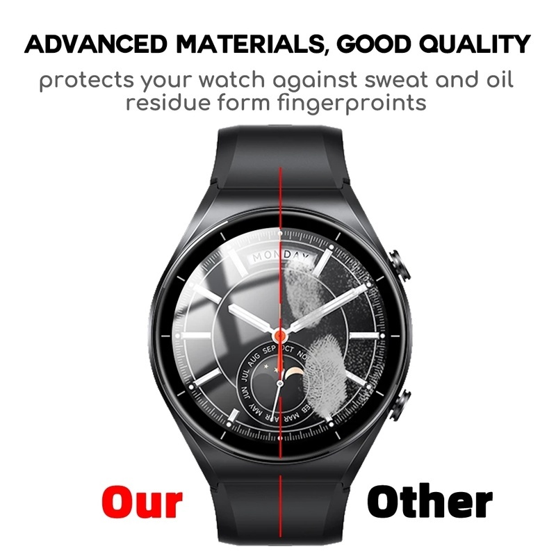 Film Pelindung Layar Full Curved HD Anti Gores Untuk Xiaomi Watch S1