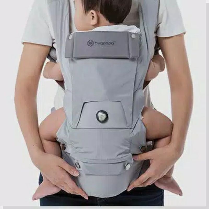 preloved Gendongan HUGPAPA Dial-Fit-3-in-1 Hipseat Carrier. Like I-Angel carrier