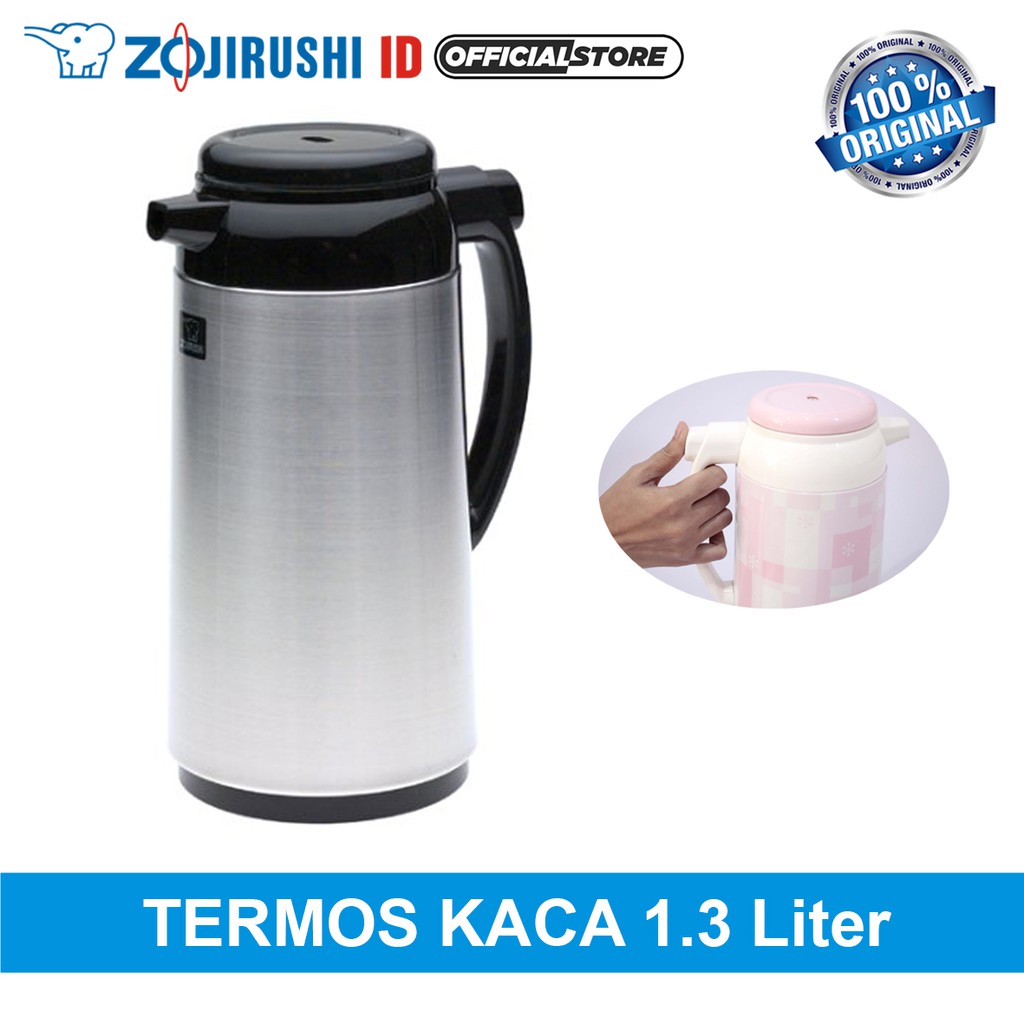 Zojirushi Vacuum Glass Termos Kaca Air Panas AFFB 13S XA - [1.3 L] Stainless