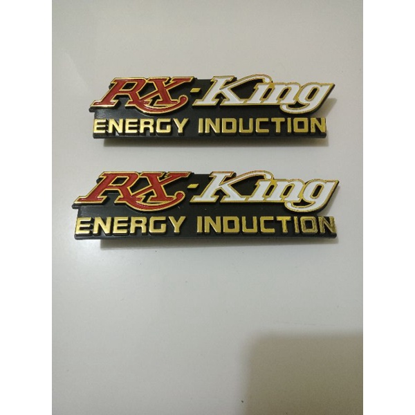 EMBLEM BOX AKI RX KING RXK RXS ENERGY INDUCTION MERAH