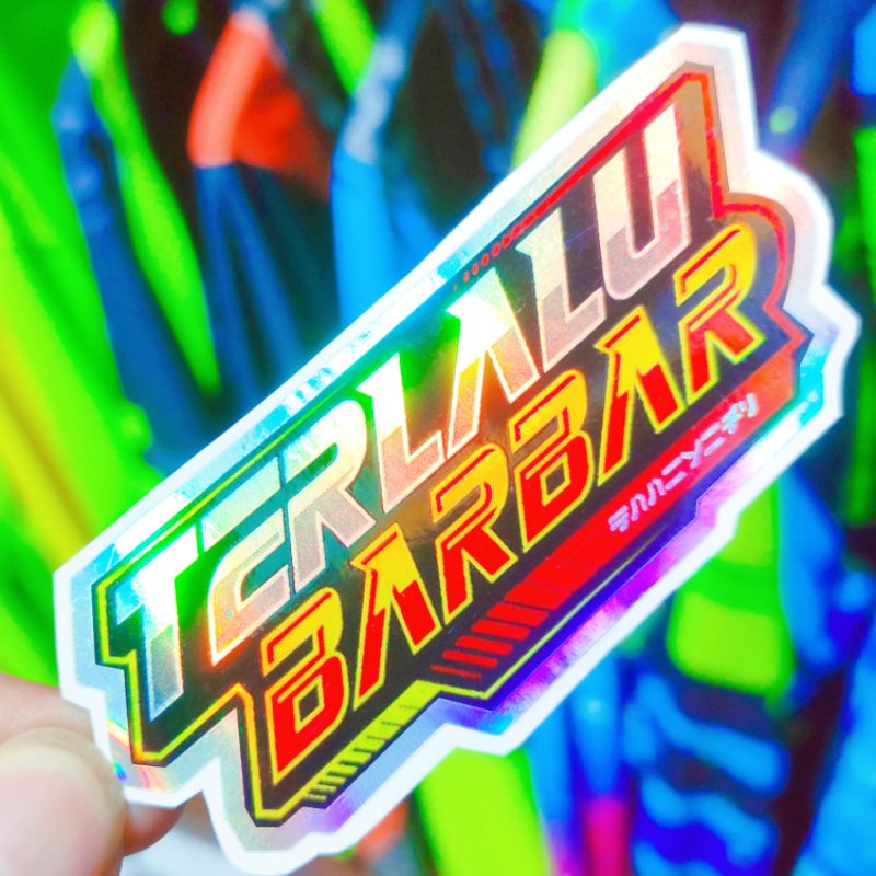 Stiker terlalu bar bar