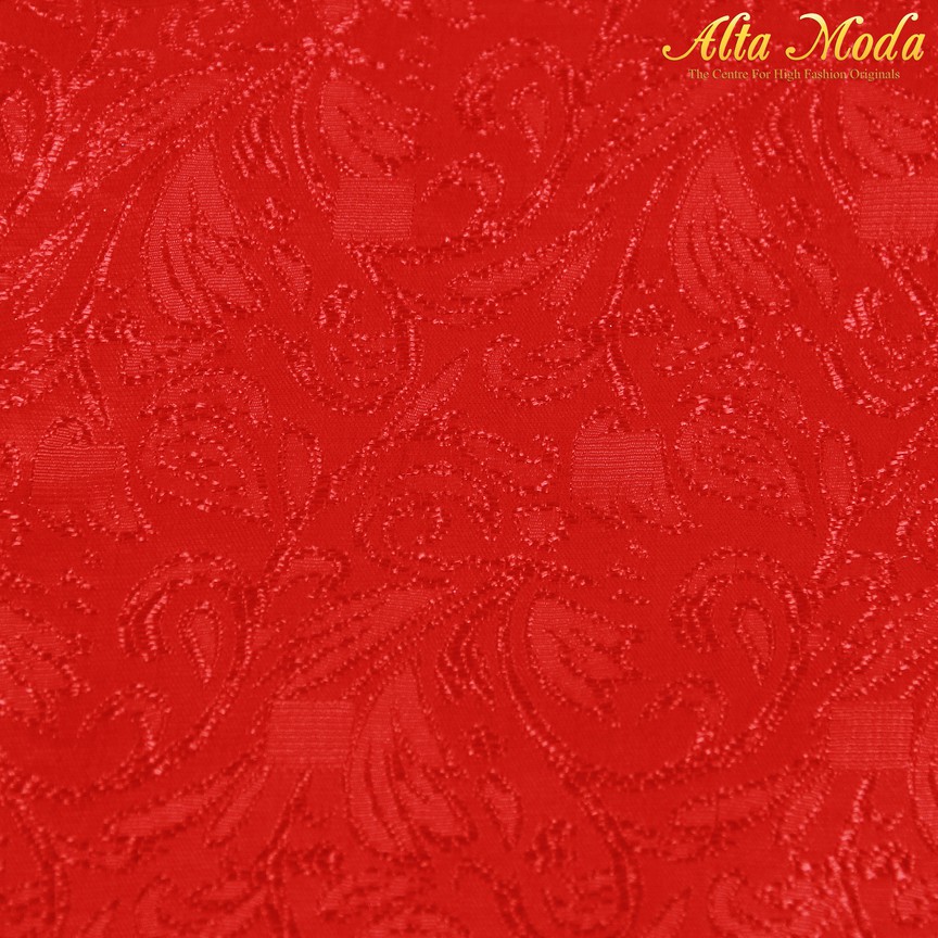 

Alta Moda Sateen Jacquard Lurex Floral In Red (1M)