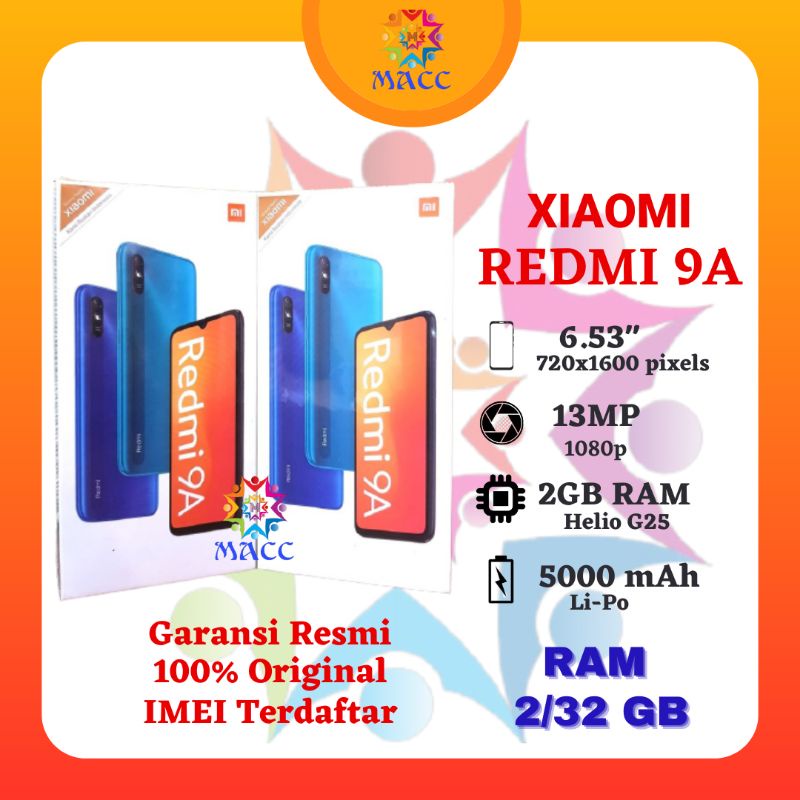 Xiaomi Redmi 9A Ram 2/32 Gb Garansi Resmi-0