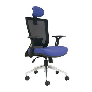 kursi kantor chairman model jaring TS 01101A with lumbar sumport kaki aluminium
