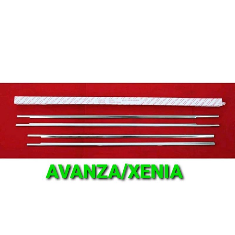 List kaca pintu samping warna chrome Avanza Xenia Lama 2004 - 2011