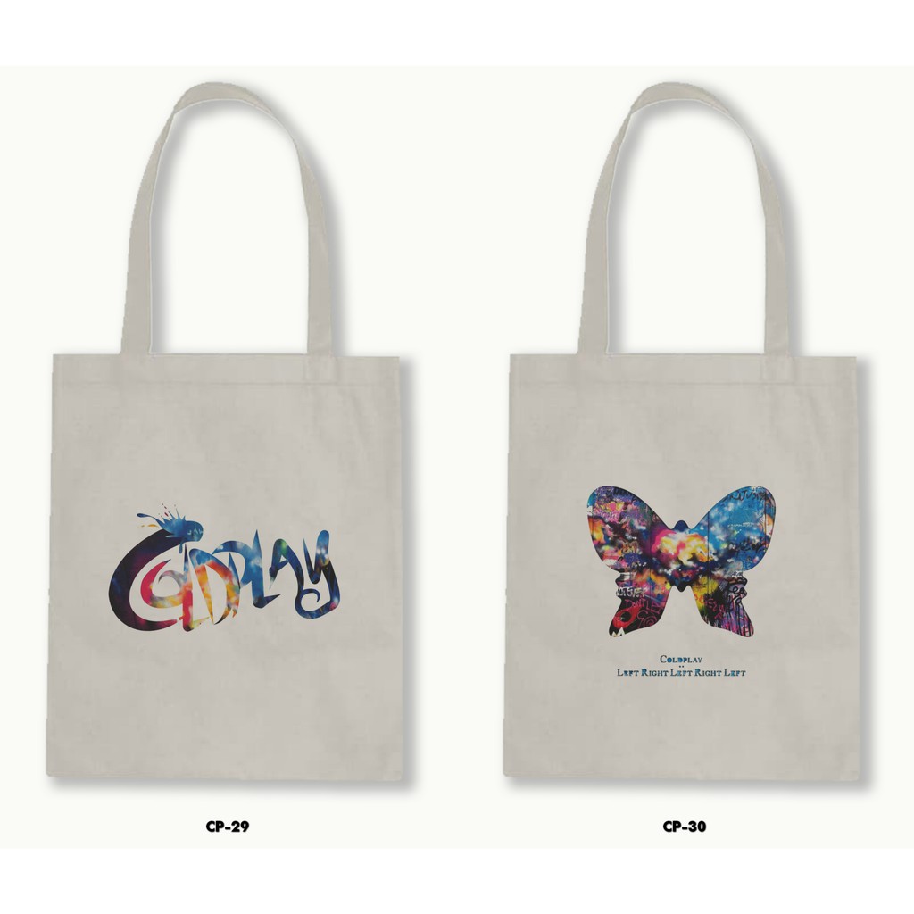 TOTE BAG BLACU - COLDPLAY .02