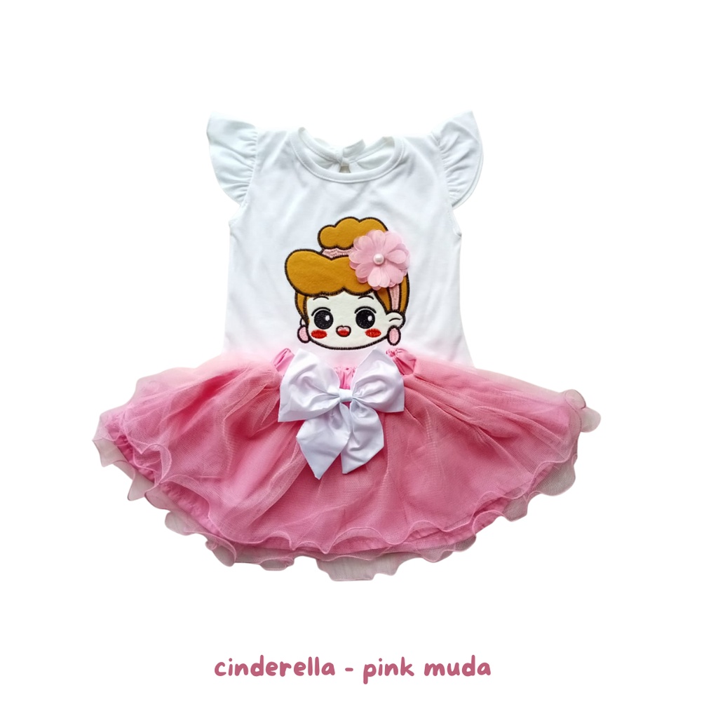 setelan anak tutu cinderella tutu set baju anak perempuan 12 bulan 1-2 tahun rok tutu bayi balita setelan anak fashion balita