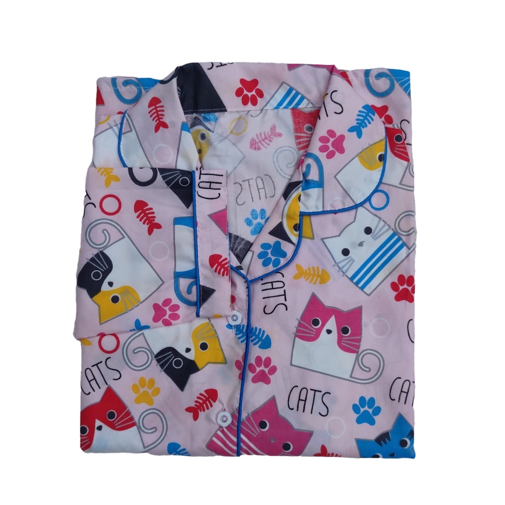 PIYAMA WANITA / BAJU TIDUR WANITA MOTIF LENGAN PANJANG MOTIF KOTAK PP-2