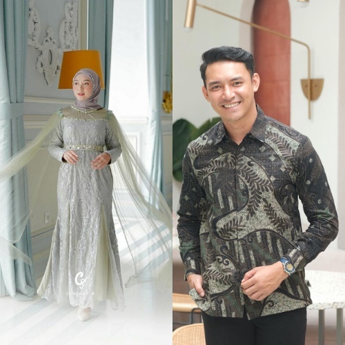 [NEW ARRIVAL] BATIK COUPLE FATEEMA COUPLE GAMIS TULLE MUTIARA KEBAYA COUPLE KONDANGAN LAMARAN TUNANGAN KEMEJA BATIK DRESS BRUKAT GAMIS KONDANGAN