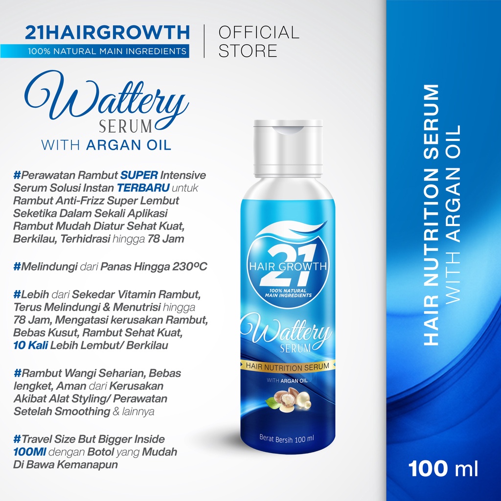 Perawatan Rambut Professional - Wattery Serum With Argan Oil