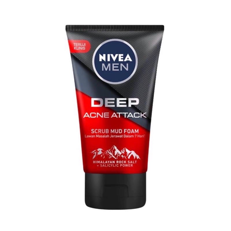 NIVEA MEN FACIAL WASH / FACIAL FOAM PEMBERSIH WAJAH COWOK 100ML