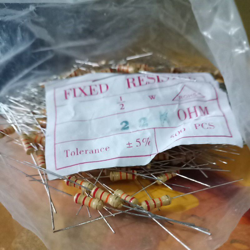Resistor 1/2 watt 22k R 0.5 watt 22Kilo Resistors 1/watt 22k 0,5 watt 22k
