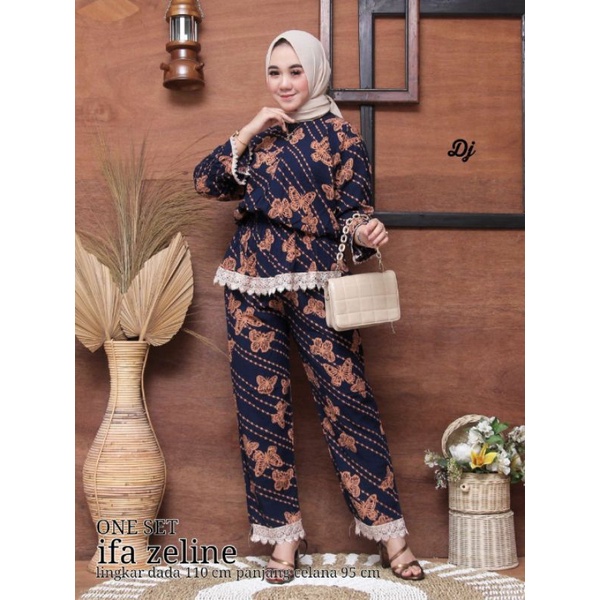 ONE SET Ifa zeline Santung / rayon one set