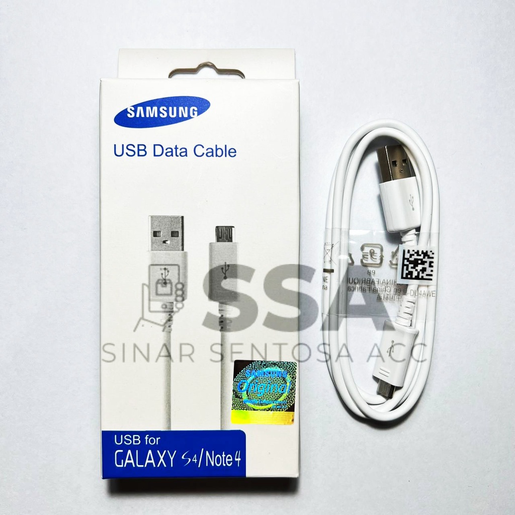 Kabel Data Original 100% Micro USB Samsung Galaxy S4 Note 4 2A All Type Semua Tipe Cable Ori Charger Charging 100cm 1m V8 Bergaransi Awet ORI Fast Charge Cas