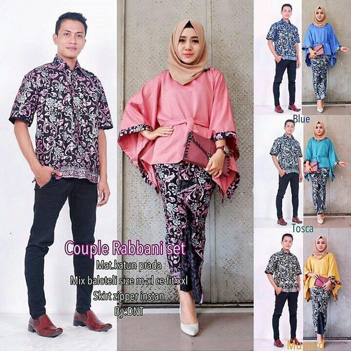 Keluarga Batik Couple Sarombit Seragaman Kondangan Tanah 