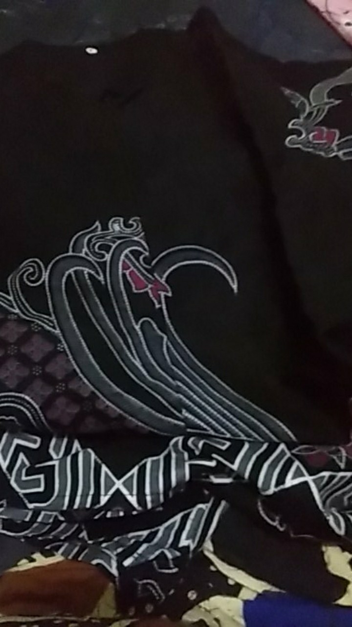 Batik Tunik Shibori Jumputan Terbaru All Size 106cm / Hrb026 Yelbor Navbor / Biru Putih / Original.