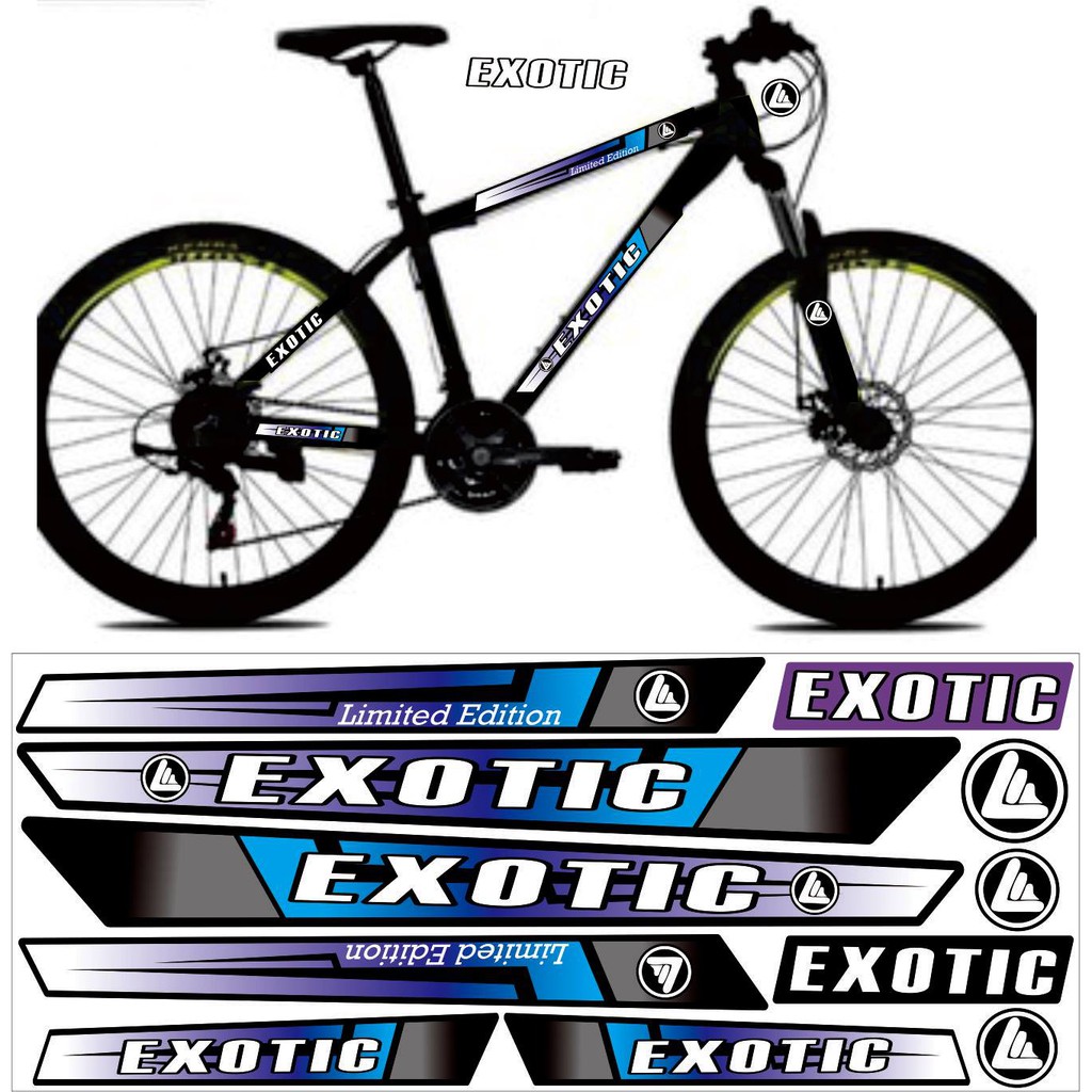 STRIPING STICKER SATU SET SEPEDA STICKER EXOTIC