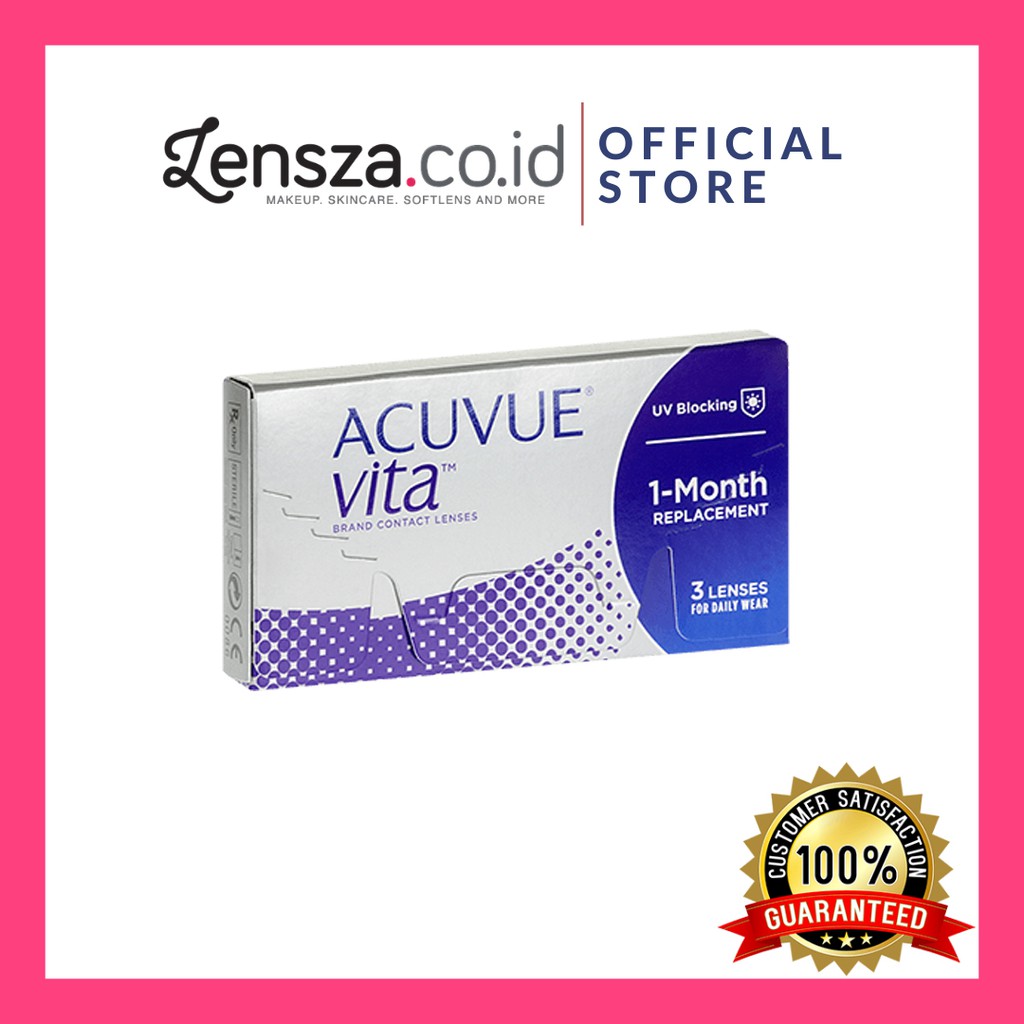 Softlens Acuvue Vita / Soflen Bulanan Acuvue Vita Bening / Acuvue Monthly Clear
